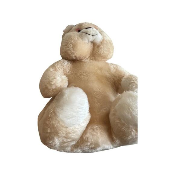 Vintage 1984 REMARKABLE BEAR Stuffed Plush Toy Tan Bear CUTE! - Picture 7 of 8